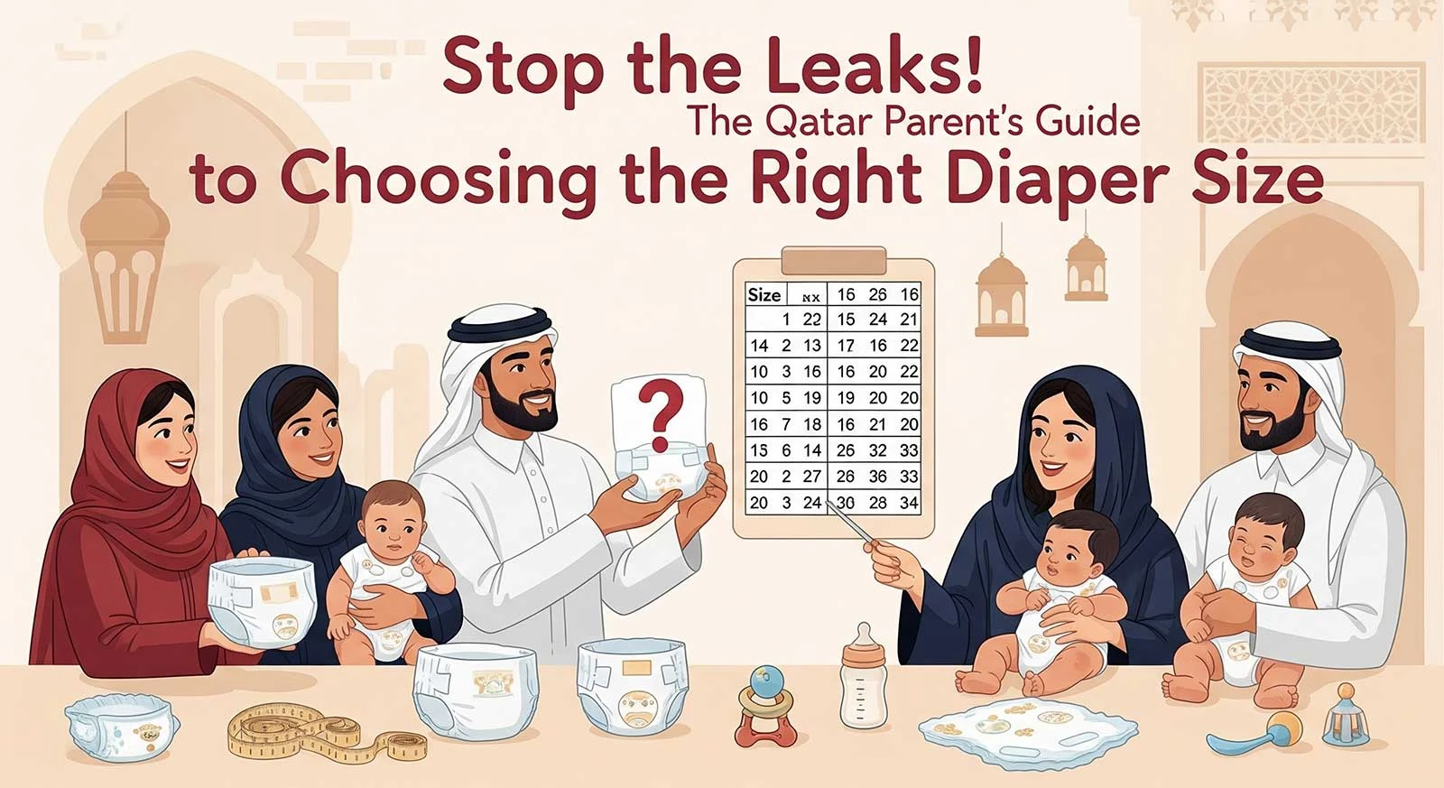 Stop the Leaks! The Qatar Parent’s Guide to Choosing the Right Diaper Size