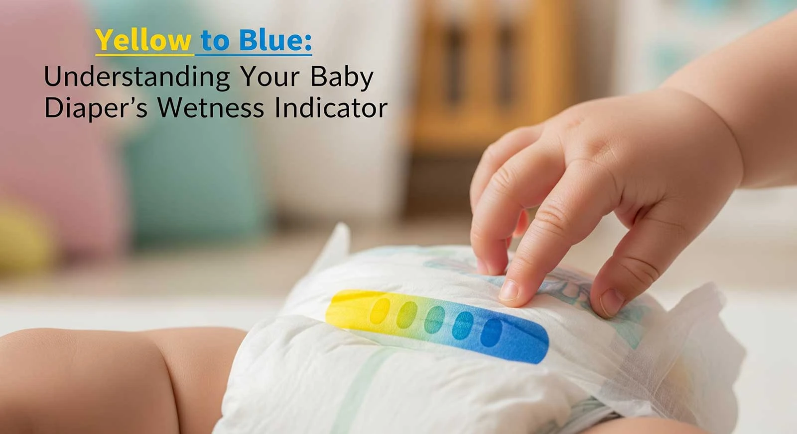 Yellow to Blue: Understanding Your Baby Diaper’s Wetness Indicator